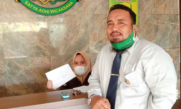 Muh Saleh selaku kuasa hukum Gunawati. Foto/ist