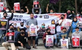AJI dan IJTI Kecam Aksi Kekerasan pada Jurnalis saat Liput Demo di Rujab Gubernur Sultra
