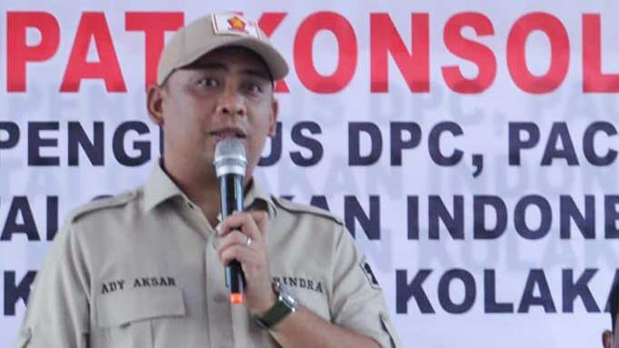 Ketua Partai Gerindra Sulawesi Tenggara, Andi Ady Aksar