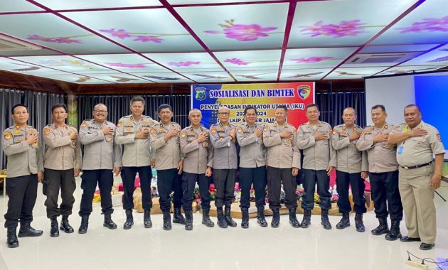 Biro Perencanaan Umum dan Anggaran (Rena) Kepolisian Daerah (Polda) Sulawesi Tenggara (Sultra) menggelar kegiatan sosialisasi dan bimbingan teknis (Bimtek) penyelarasan indikator utama (IKU) di salah satu hotel di Kota Kendari, Rabu (4/5/2023). Foto/ist