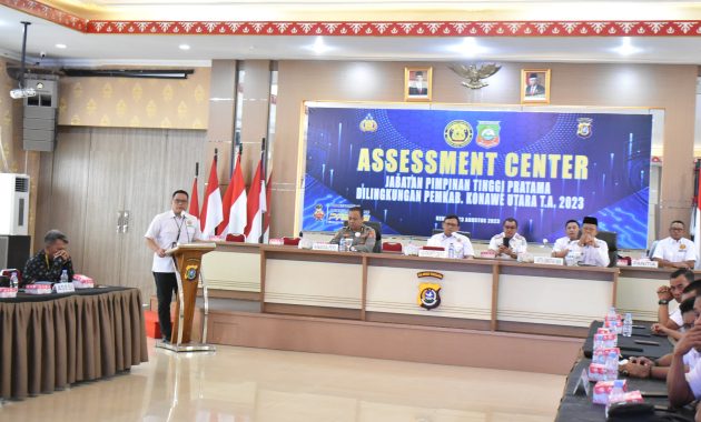 Kolaborasi Polda Sulawesi Tenggara (Sulta) dan Pemerintah Kabupaten Konawe Utara berhasil menyelenggarakan assessment center seleksi terbuka jabatan pimpinan tinggi pratama eselon IIB di Aula Dachara Polda Sulawesi Tenggara (Sultra), Rabu (23/8/2023). Foto/ist