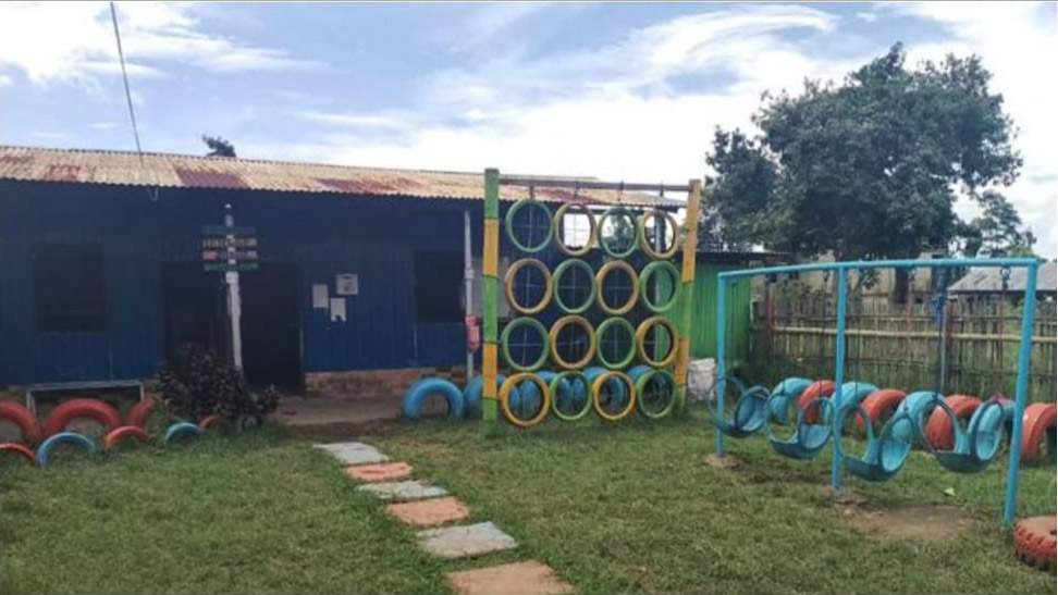 TK dan SD Deen Assalam di Ruteng, Manggarai, Nusa Tenggara Timur yang didirikan Bripka Syamsuddin. Foto/ist