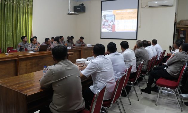 Kepolisian Daerah (Polda) Sulawesi Tenggara (Sultra) melaksanakan kegiatan Latihan Pra (Latpra) Operasi Pekat Anoa 2024 di Aula Ditreskrimus Polda Sultra, Rabu (15/5/2024). Kegiatan itu dipimpin Kabag Binops Roops Polda Sultra, AKBP Budhi. Foto/Bidhumas Polda Sultra