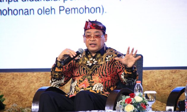 Ketua Komisioner Komisi Informasi Publik (KIP), Donny Yoesgiantoro dalam Rakernis Humas 2024 di Jakarta, Selasa (23/4/2024). Foto/ist
