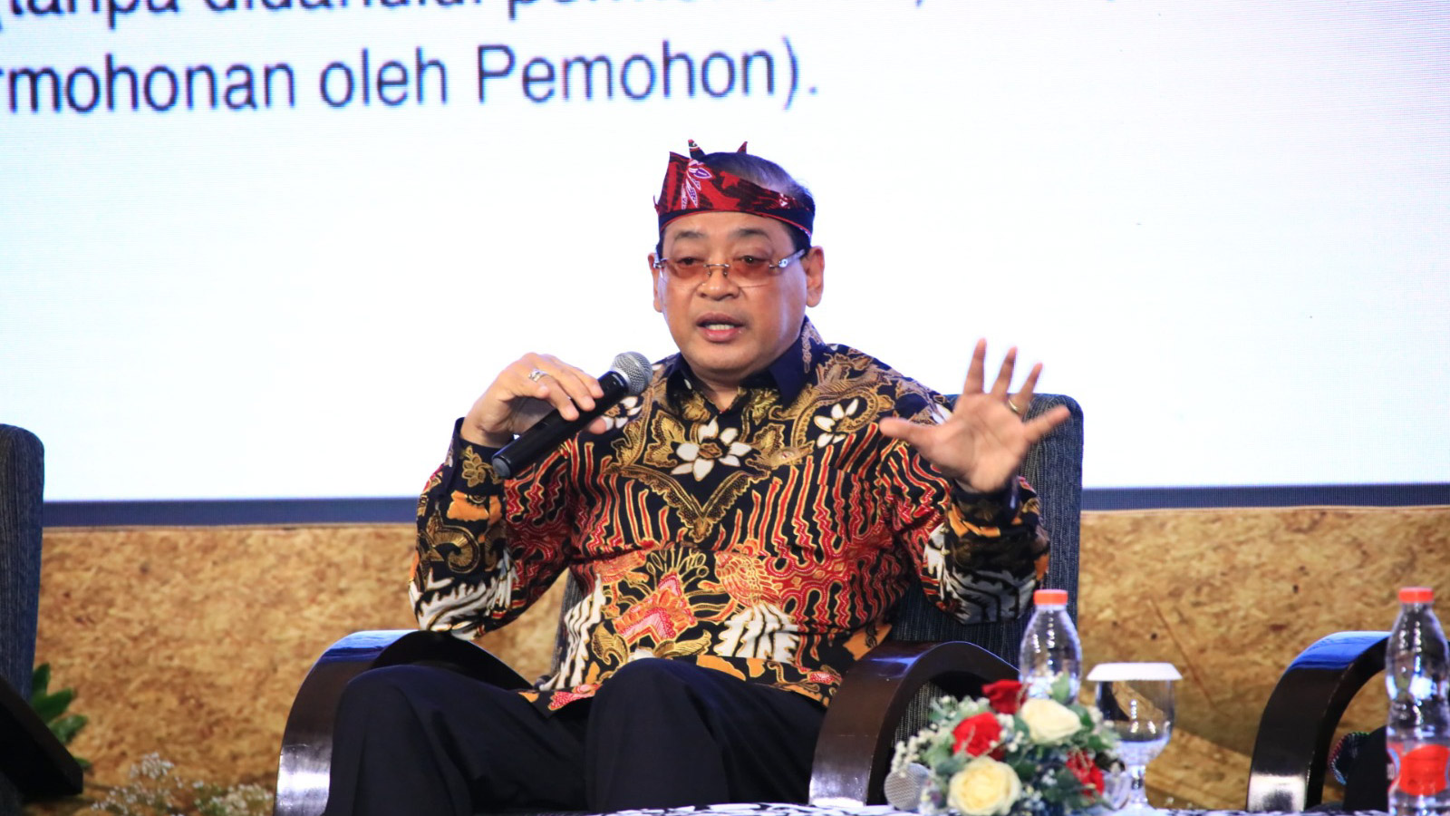 Ketua Komisioner Komisi Informasi Publik (KIP), Donny Yoesgiantoro dalam Rakernis Humas 2024 di Jakarta, Selasa (23/4/2024). Foto/ist