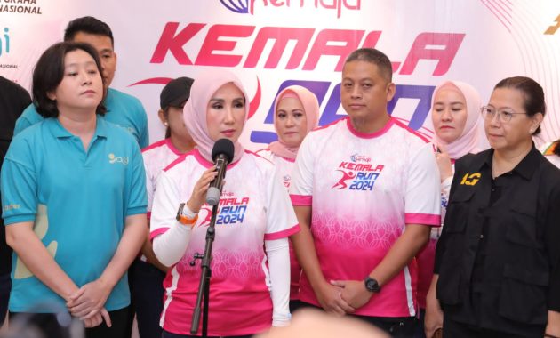 Bhayangkari dan Yayasan Kemala Bhayangkari akan menggelar lomba lari bertaraf internasional 'Kemala Run 2024' pada Minggu (9/6/2024) mendatang di ICE BSD. Lomba ini sebagai rangkaian berkelanjutan Tour of Kemala. Foto/Humas Polri