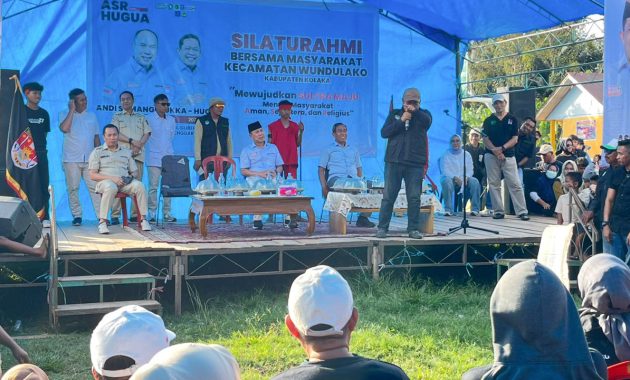 Bakal calon (balon) Gubernur Sulawesi Tenggara (Sultra), Andi Sumangerukka (ASR), melakukan kunjungan ke Kecamatan Wundulako, Kabupaten Kolaka, Jumat (13/9/2024). Foto/dokumen tim media ASR
