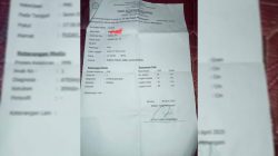 Surat keterangan kelahiran anak R yang dikeluarkan oleh Rumah Sakit Aliyah II Kendari. Foto/ist